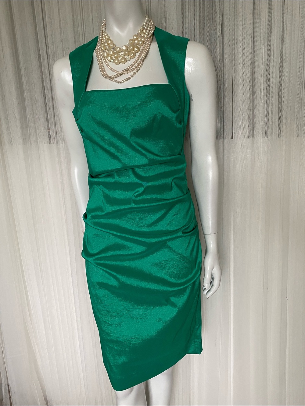 Y2K Joseph Ribkoff Cocktail Party Rushing Dress Midi Size 10